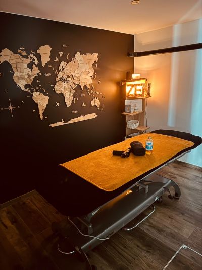 Photo pendant un massage